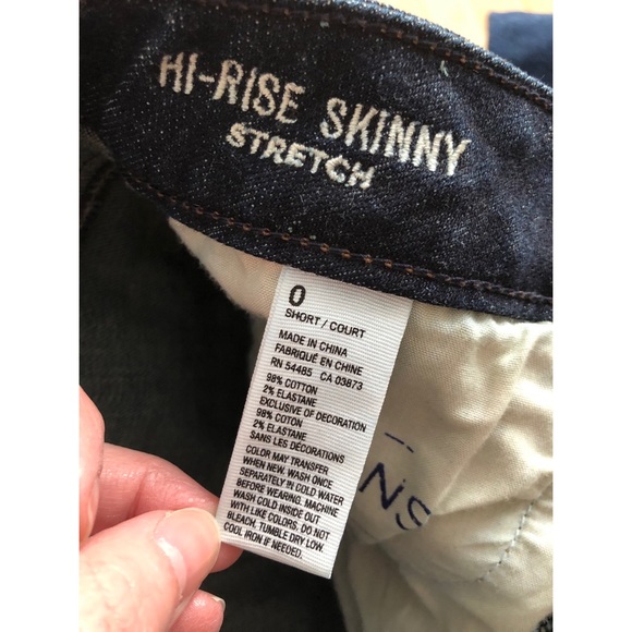 HOLLISTER Dark Blue Skinny Jeans Size 0 - Picture 2 of 3